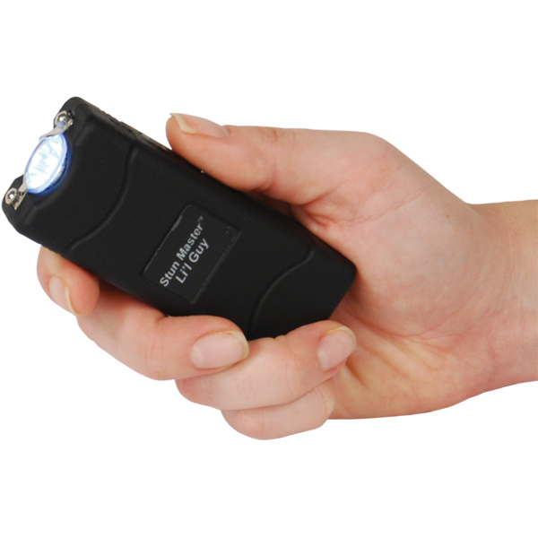 Lil Guy 60,000,000 volts Stun Gun W/flashlight and Nylon Holster Black view 3